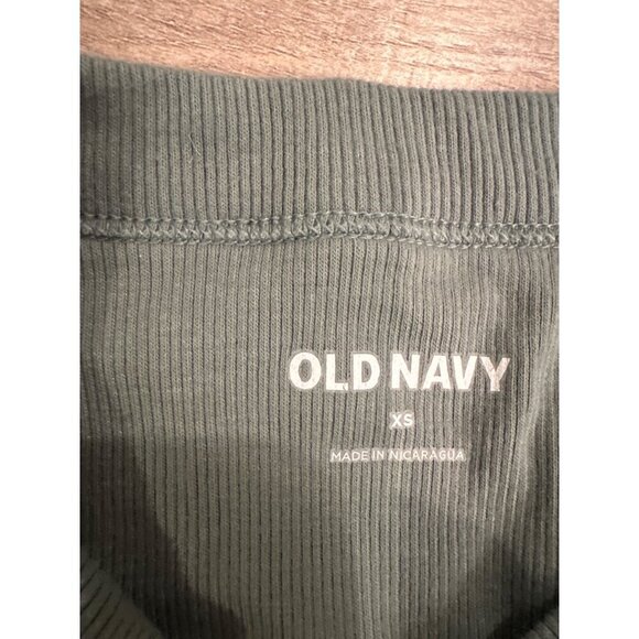 Old Navy Ribbed Tank Tops XS 2-Pack Green & Teal Sleeveless Stretchy Casual Basi - Picture 6 of 8